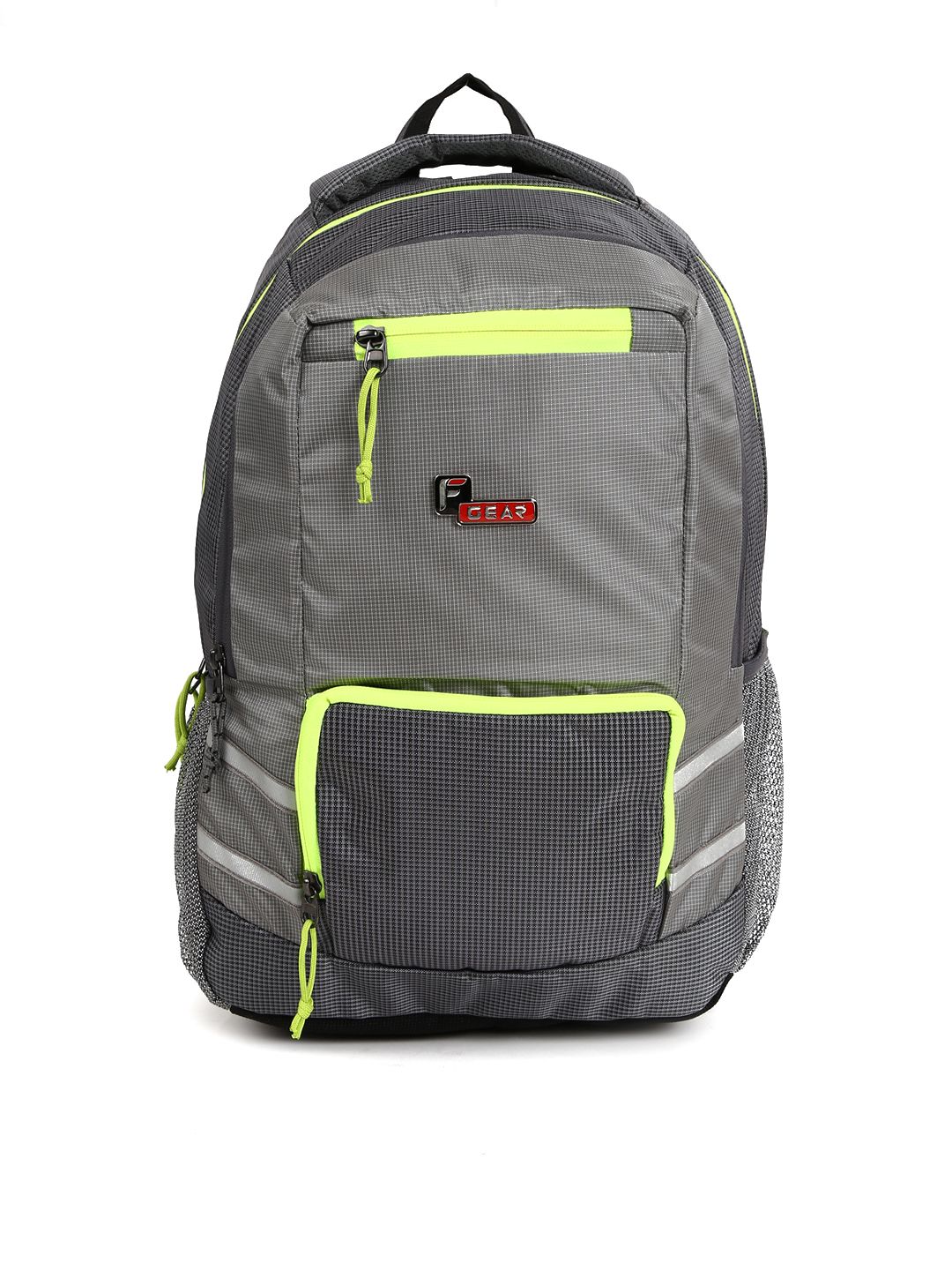 F Gear Unisex Grey Solid Intellect Backpack Price in India