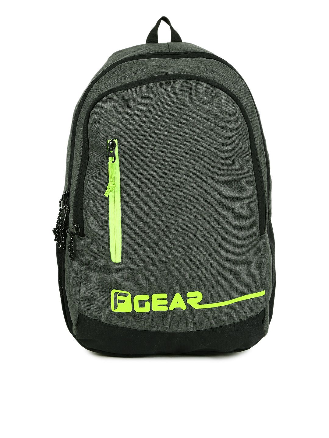 F Gear Unisex Green Solid Backpack Price in India