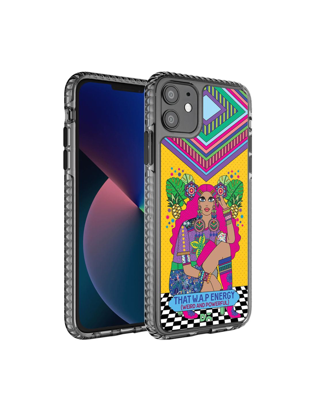 DailyObjects Multi-Coloured Printed Weird & Powerful iPhone 11 Phone Case