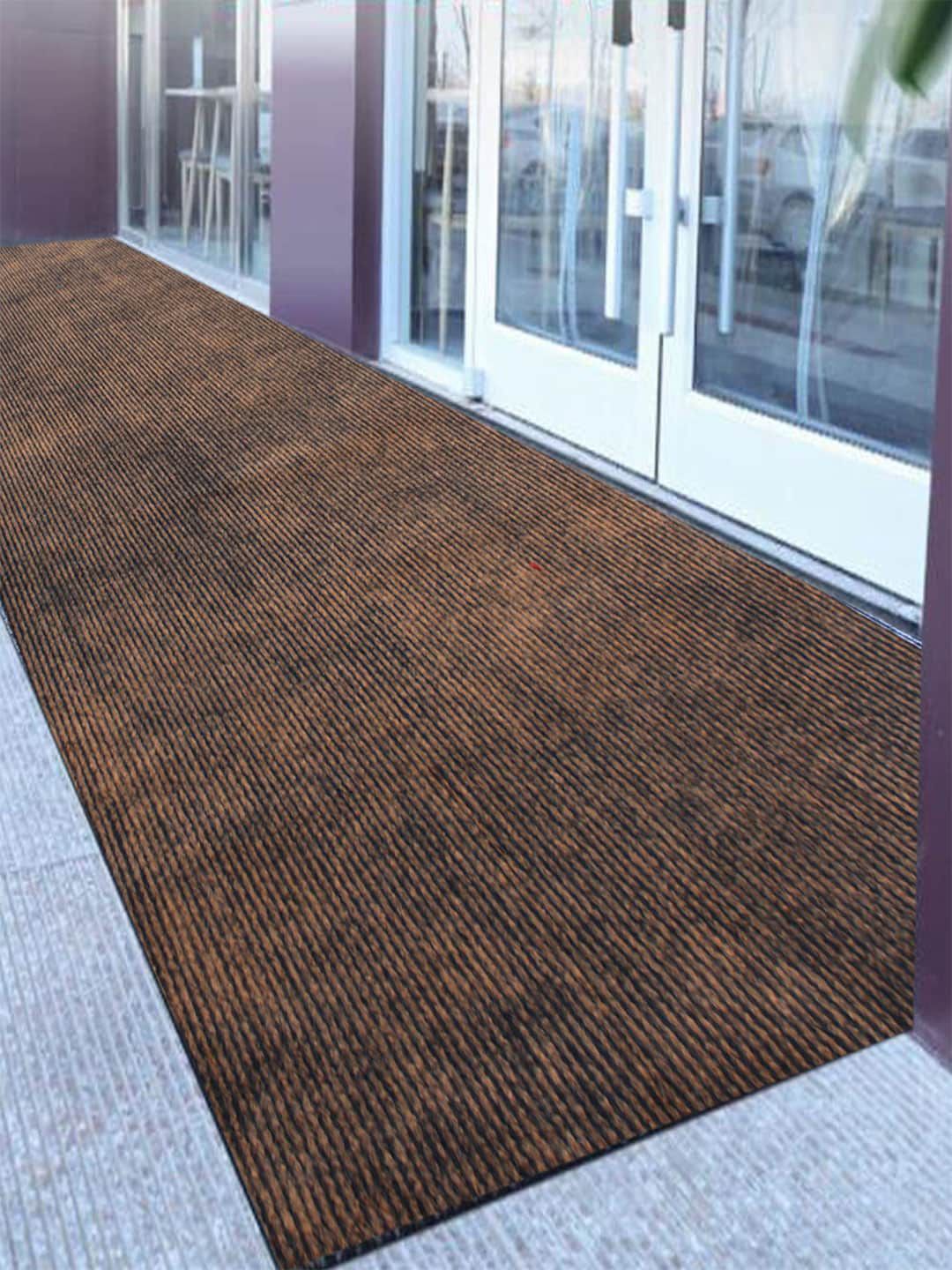 LUXEHOME INTERNATIONAL Brown Solid Anti-Skid Floor Runners Price in India