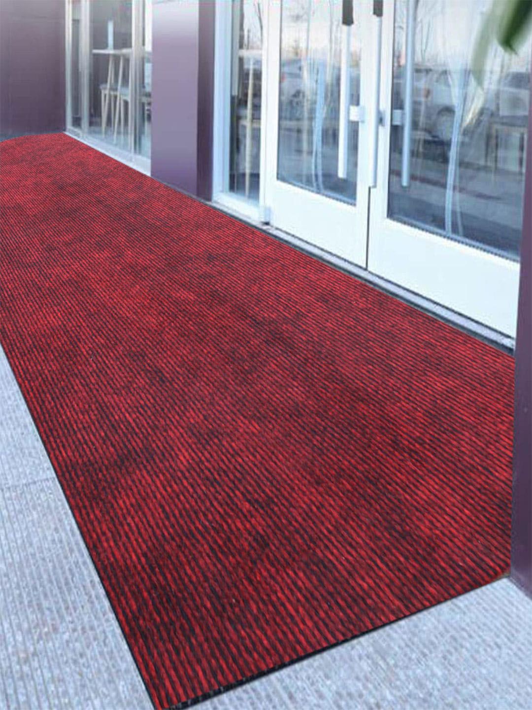 LUXEHOME INTERNATIONAL Maroon  Solid Anti-Skid Floor Runners Price in India