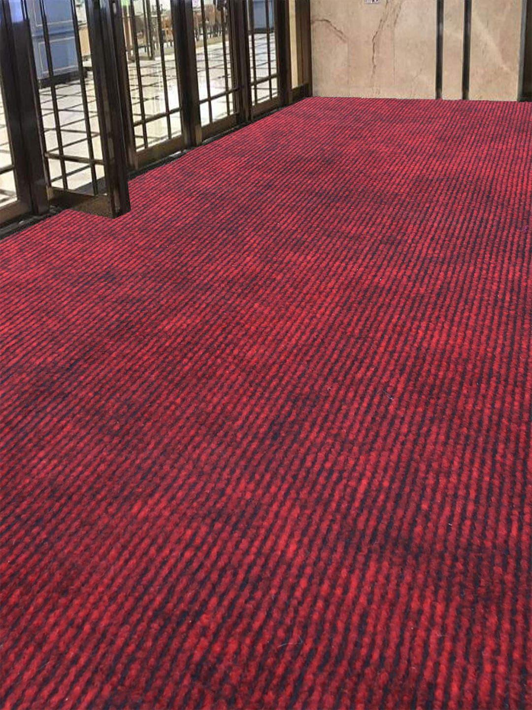 LUXEHOME INTERNATIONAL Maroon Solid Carpets Price in India