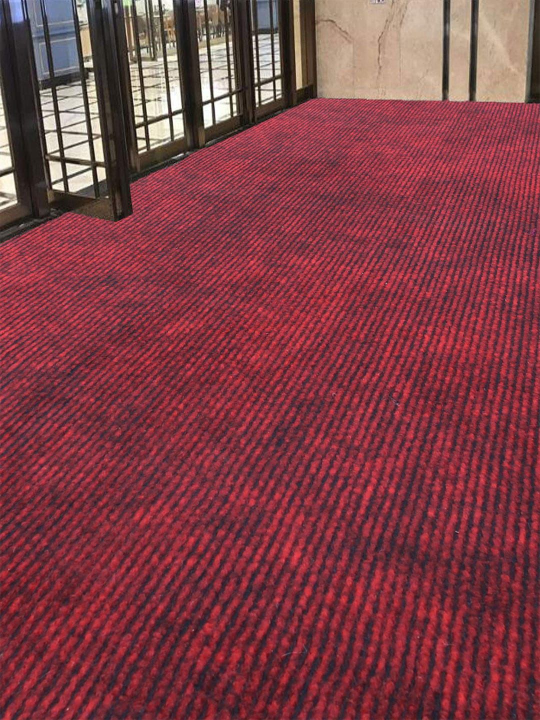 LUXEHOME INTERNATIONAL Maroon Solid Carpets Price in India
