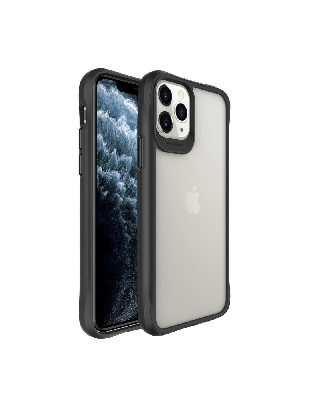 DailyObjects Black iPhone 11 Pro Max Hybrid Clear Back Case