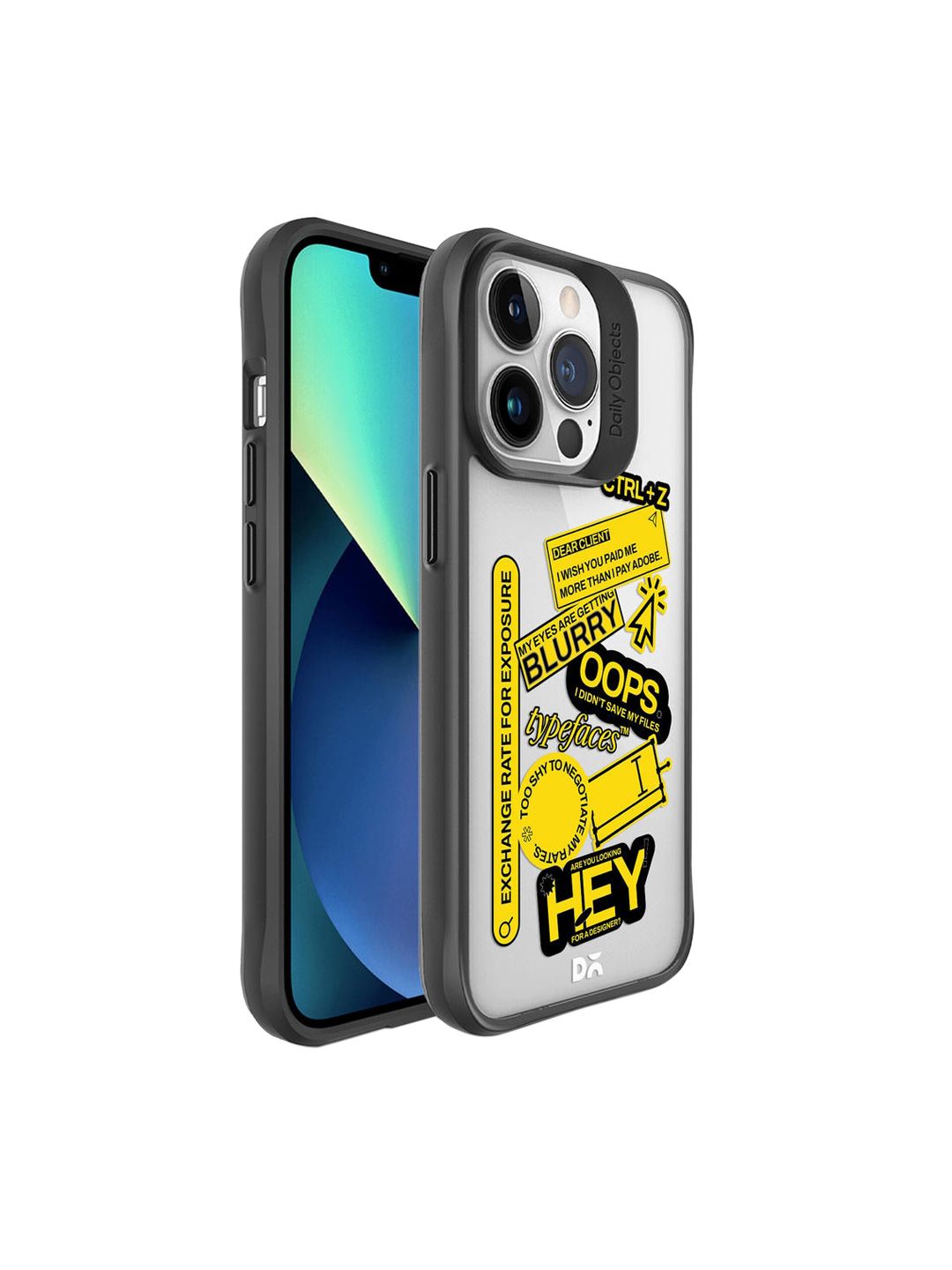 DailyObjects Yellow & Black Printed iPhone 13 Pro Max Phone Case