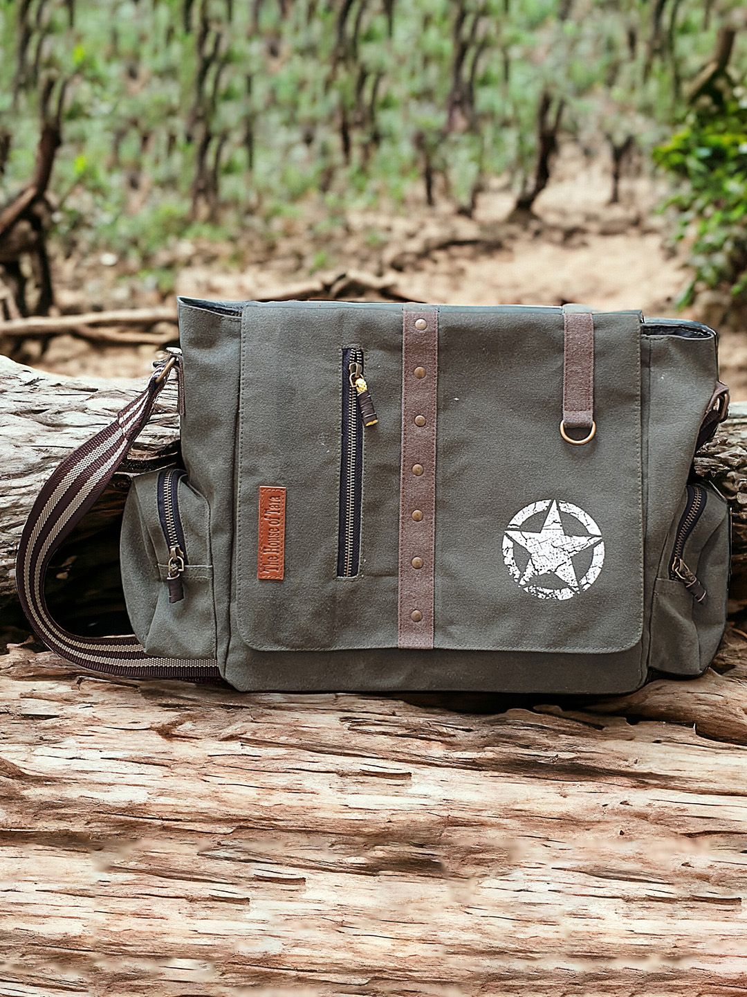 Buy The House of Tara Unisex Green Messenger Bag - Messenger Bag