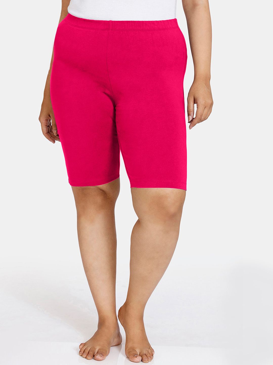 Zivame Women Fuchsia pink Solid Lounge Shorts Price in India