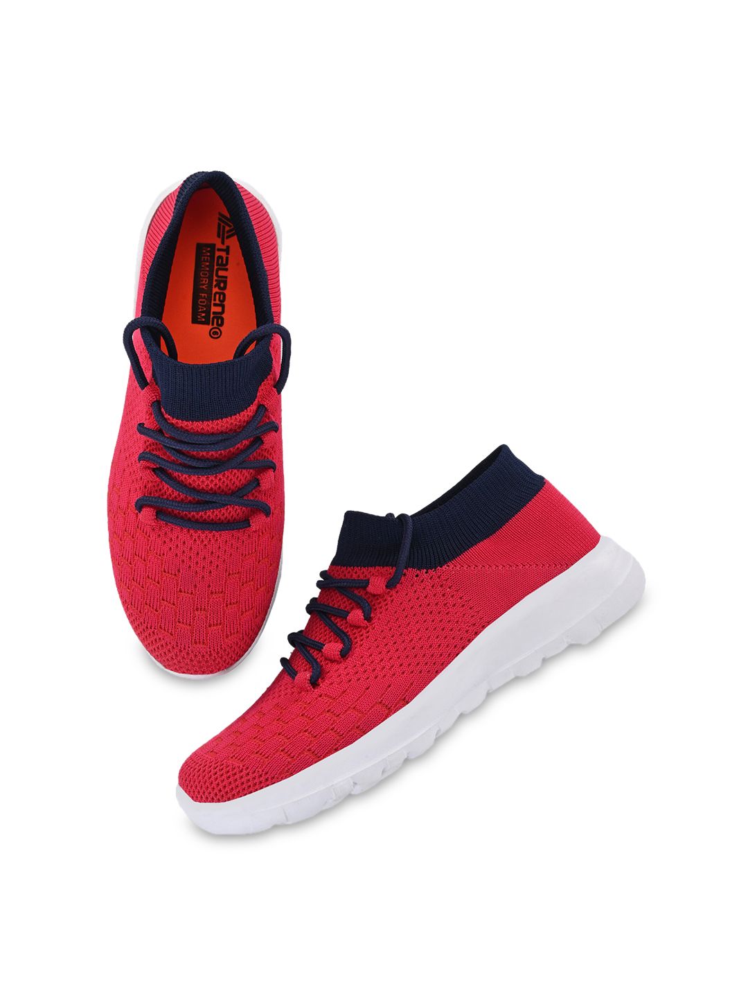 TAURENE Women Red Walking Shoes Price in India