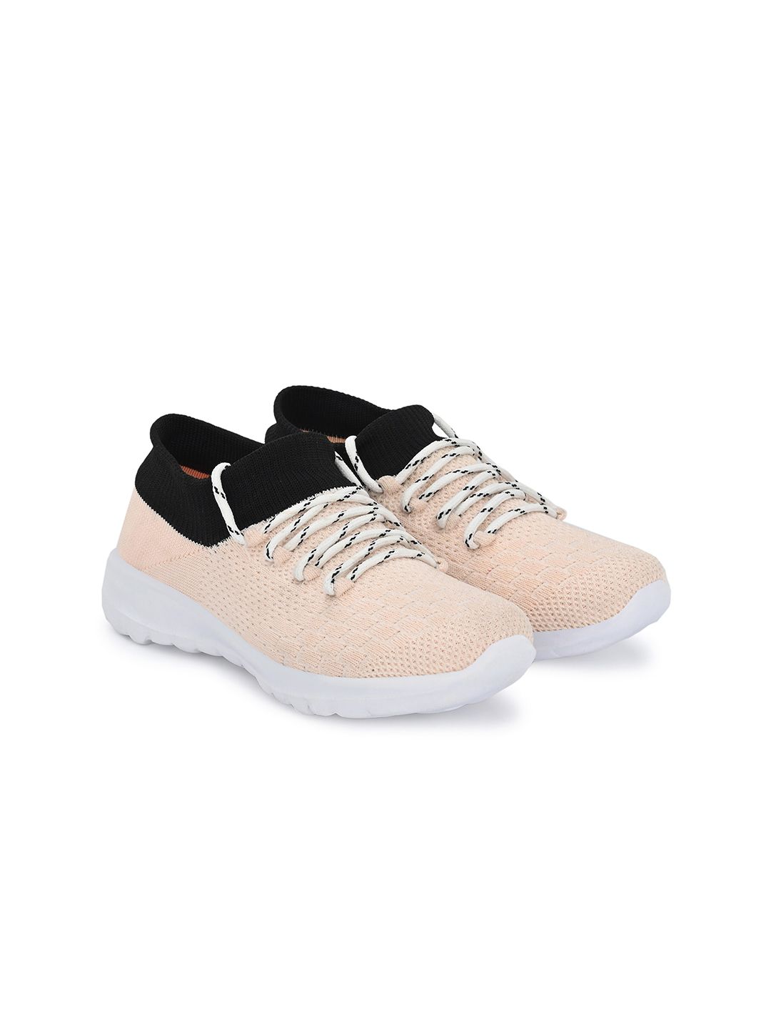 TAURENE Women Cream-Coloured Textile Walking Shoes Price in India