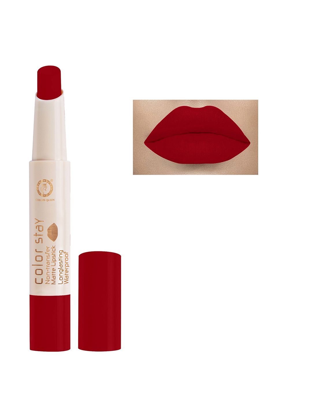 Colors Queen Colors Stay Non-Transfer Matte Lipstick - Chilly Red 4 g Price in India