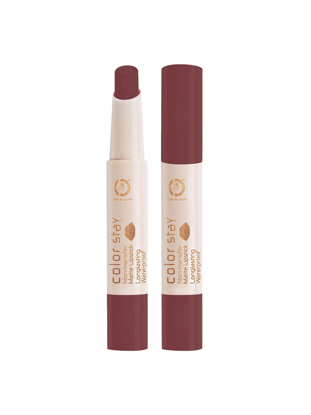 Colors Queen Stay Non Transfer Matte Lipstick Nude 4 GM Price in India