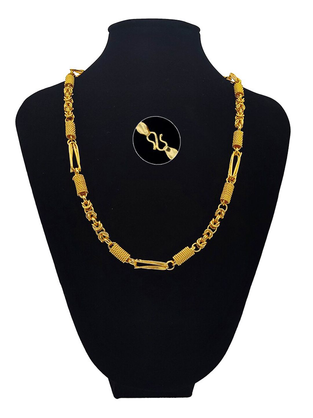 Buy Saizen Men Polished Gold Plated Brass Gold Chain - Necklace