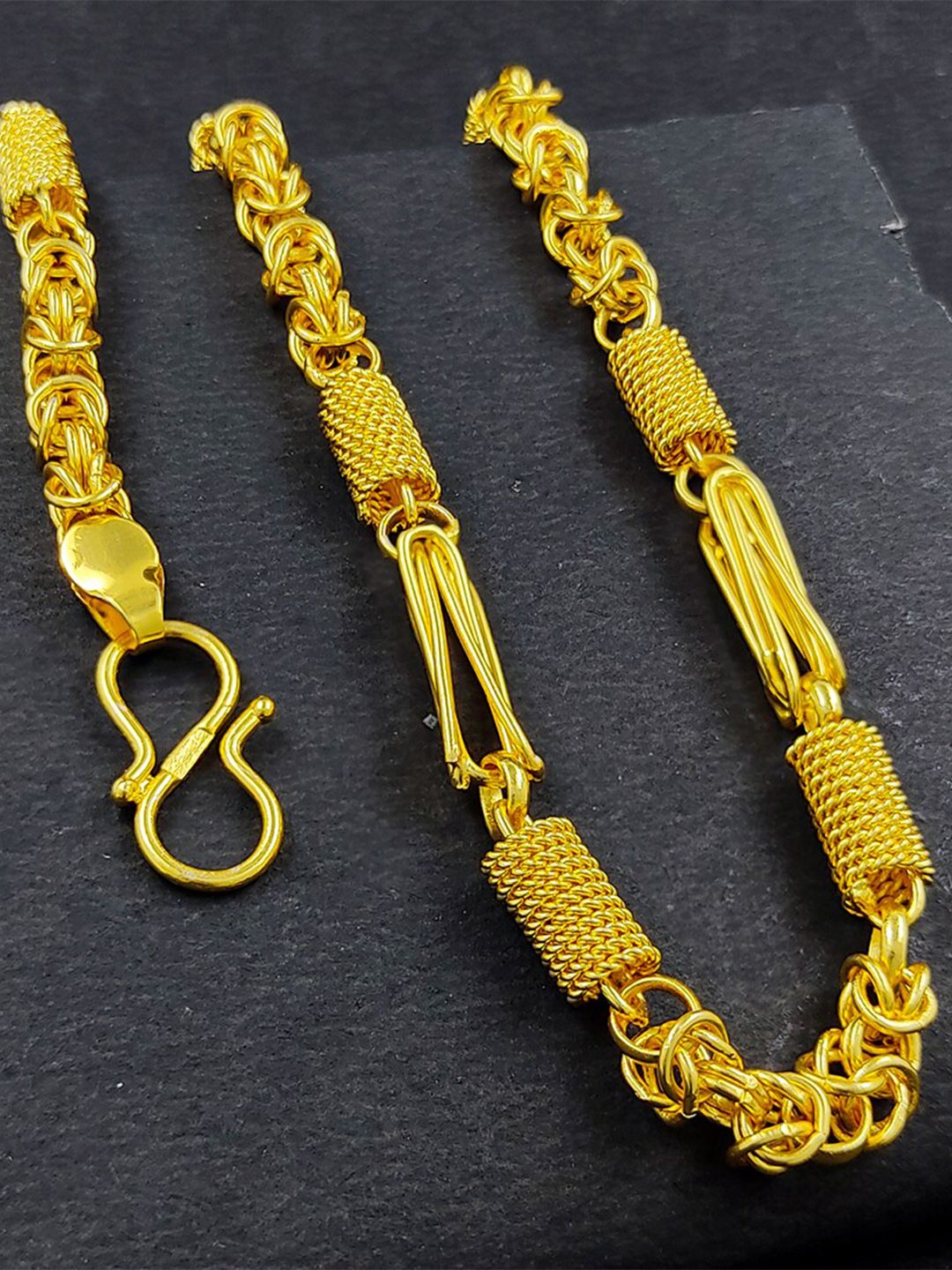 Buy Saizen Men Polished Gold Plated Brass Gold Chain - Necklace
