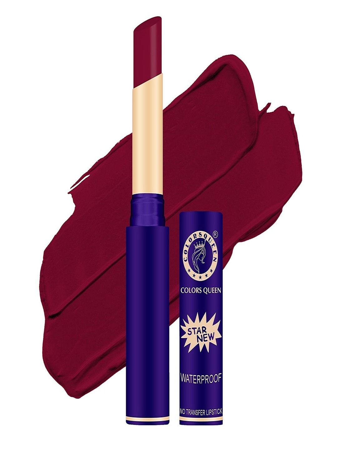 Colors Queen Star New Queen Lips Non-Transfer Waterproof Matte Lipstick - Glamour Red 843