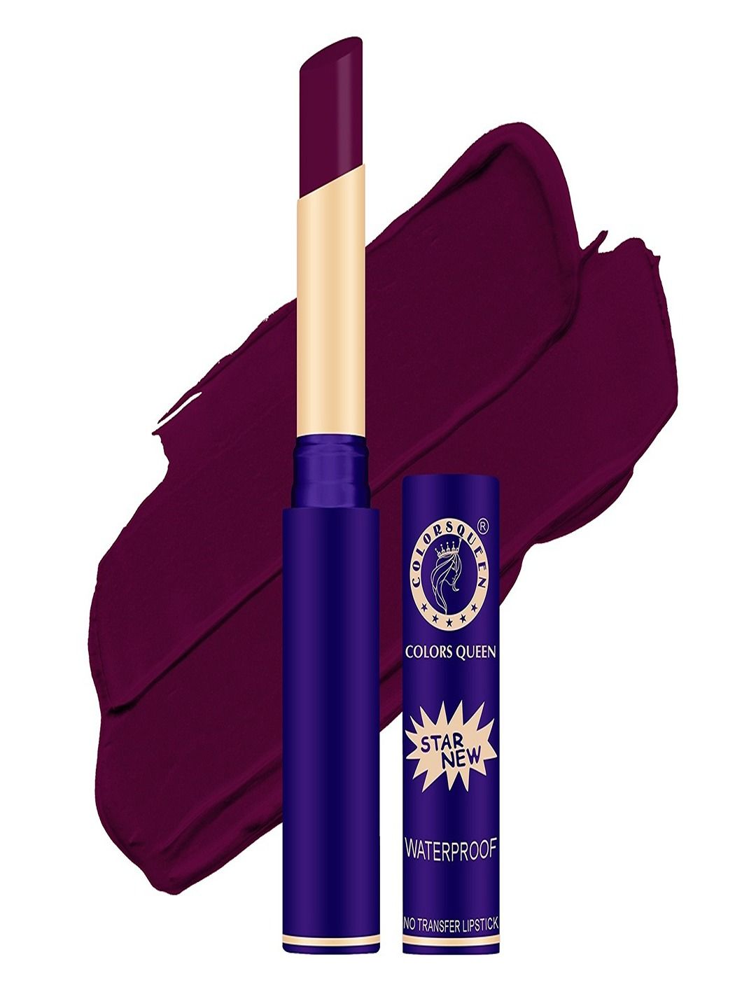 Colors Queen Star New Waterproof Non-Transfer Matte Lipstick 4 g - Grape Wine 846