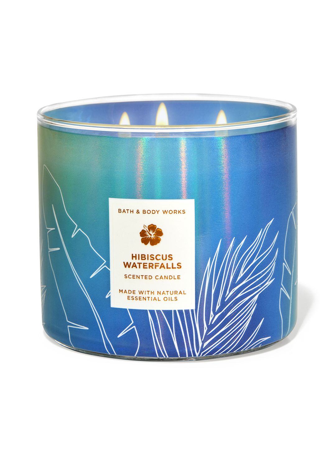 Bath & Body Works Hibiscus Waterfalls 3-Wick Scented Candle - 411 g Price in India