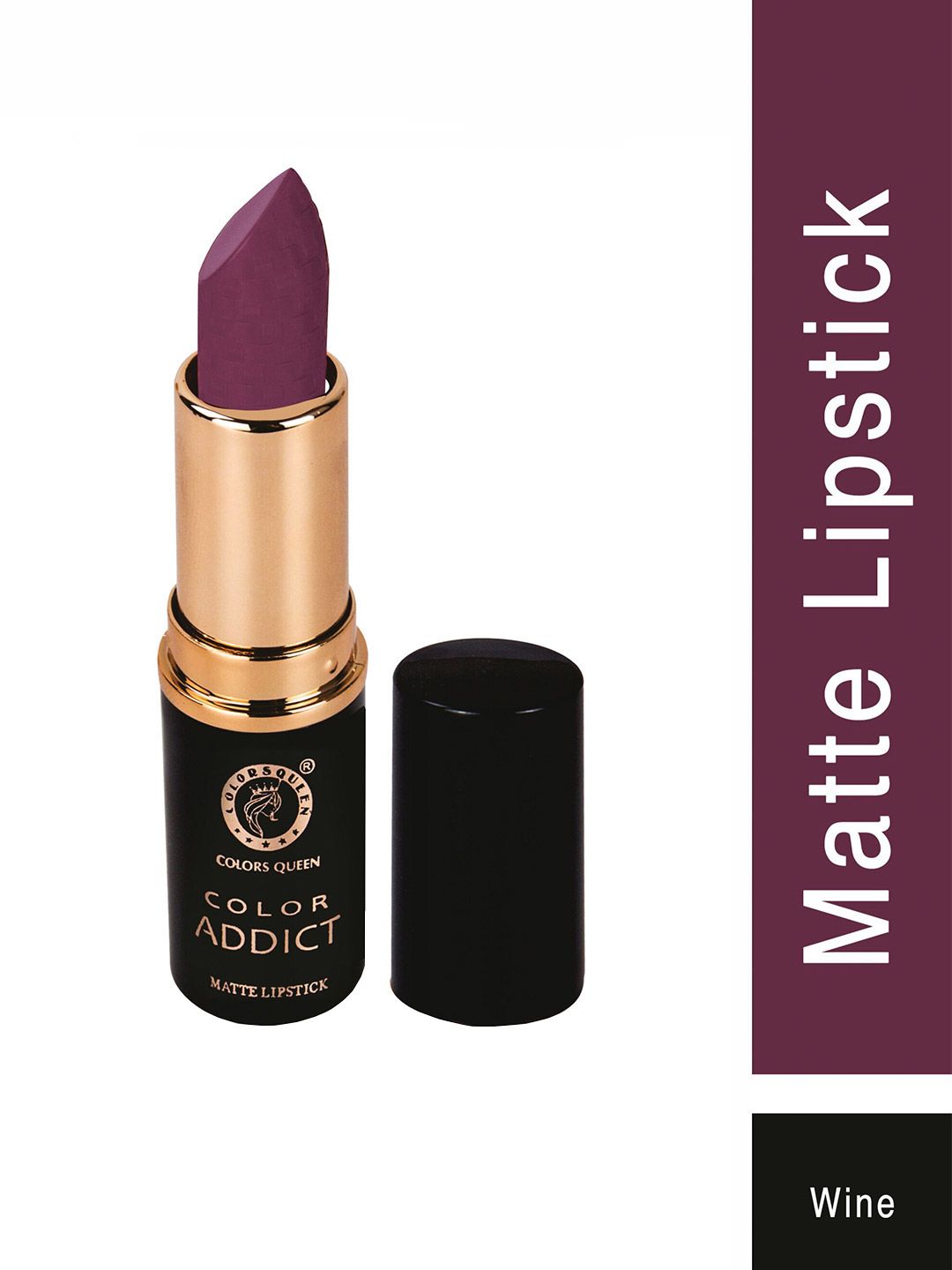 Colors Queen Color Addict Non-Transfer Matte Lipstick - Wine 8 g Price in India