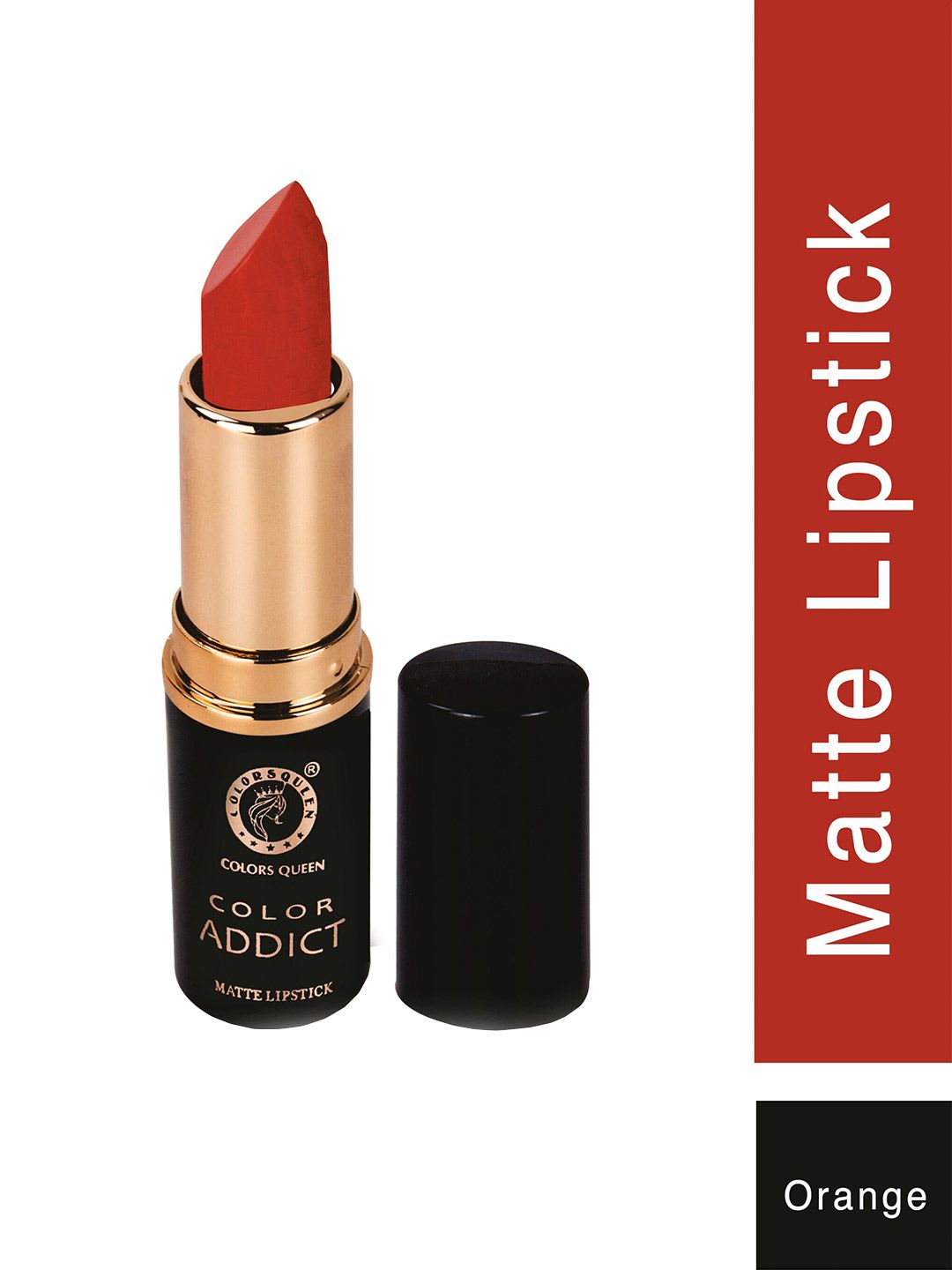 Colors Queen Color Addict Non Transfer Matte Lipstick - Orange 8 g Price in India