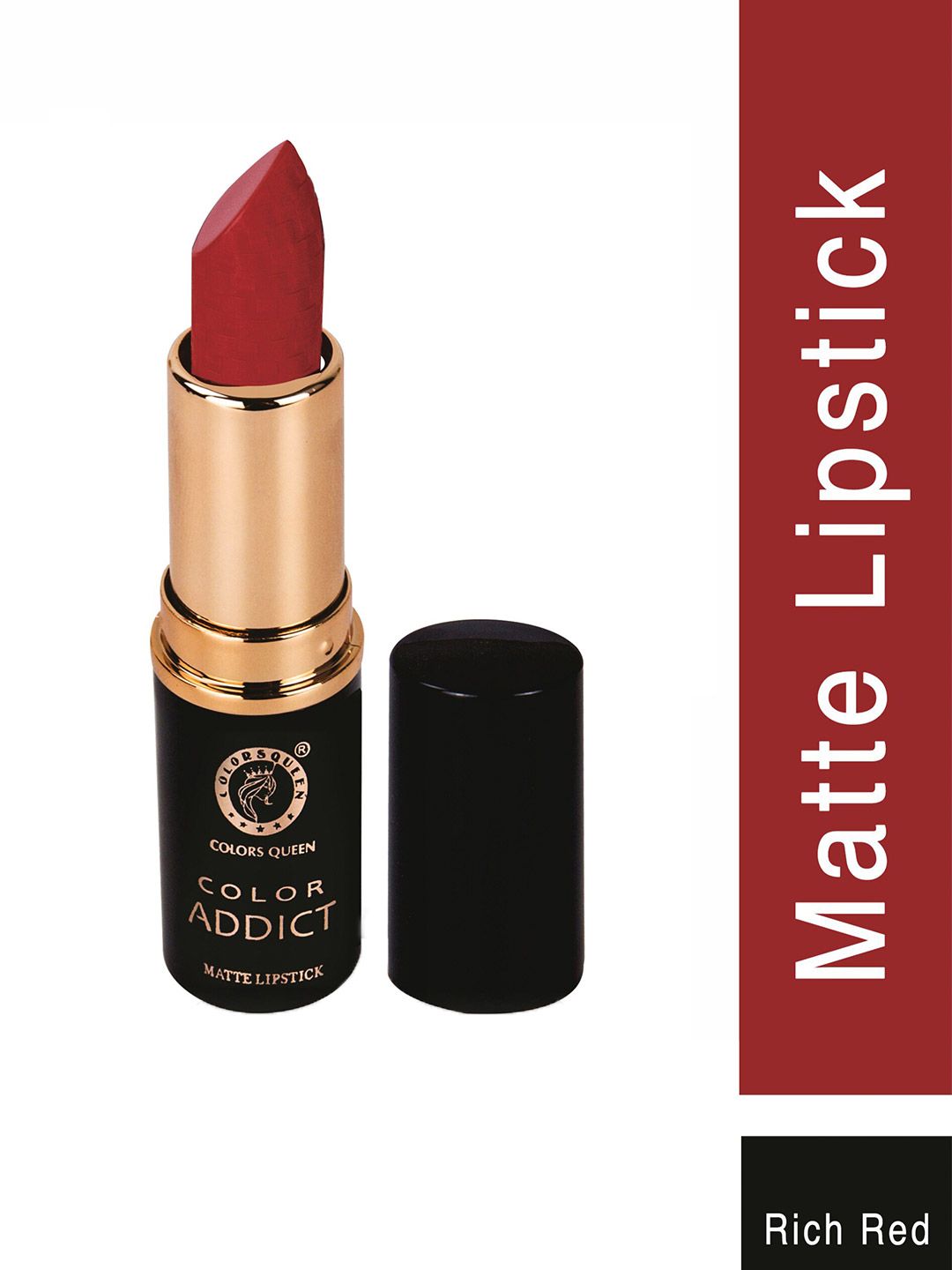 Colors Queen Color Addict Non-Transfer Matte Lipstick - Rich Red 8 g Price in India