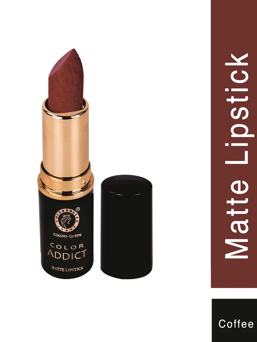 Colors Queen Color Addict Long-Lasting Non-Transfer Matte Lipstick - Coffee