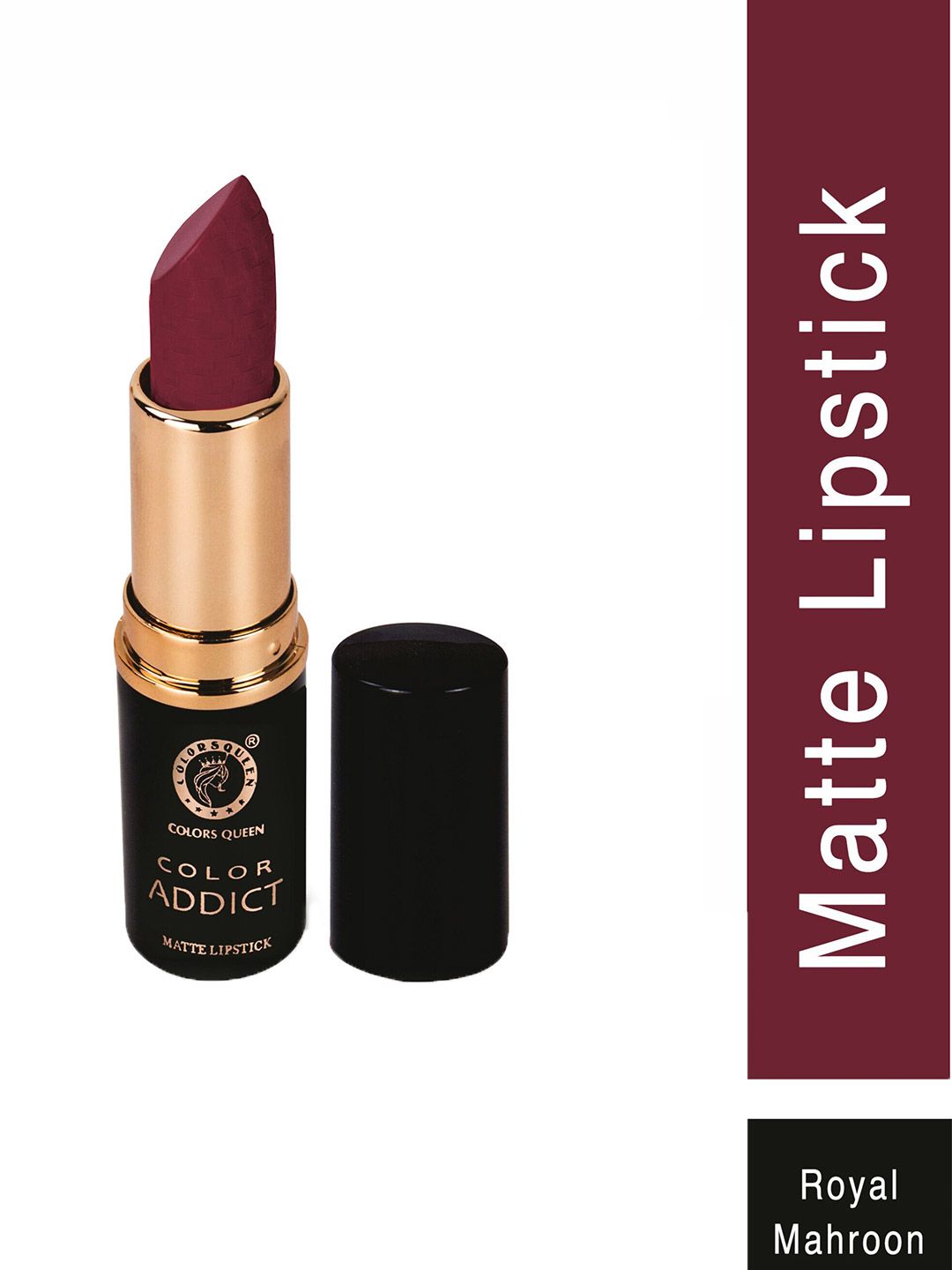 Colors Queen Color Addict Non Transfer Matte Lipstick (Royal Maroon) Price in India