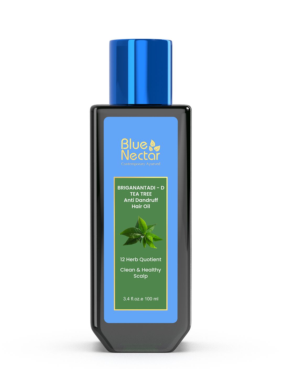 Blue Nectar Tea Tree Anti Dandruff and Healthy Scalp Oil 12 Herbs - 100 ml