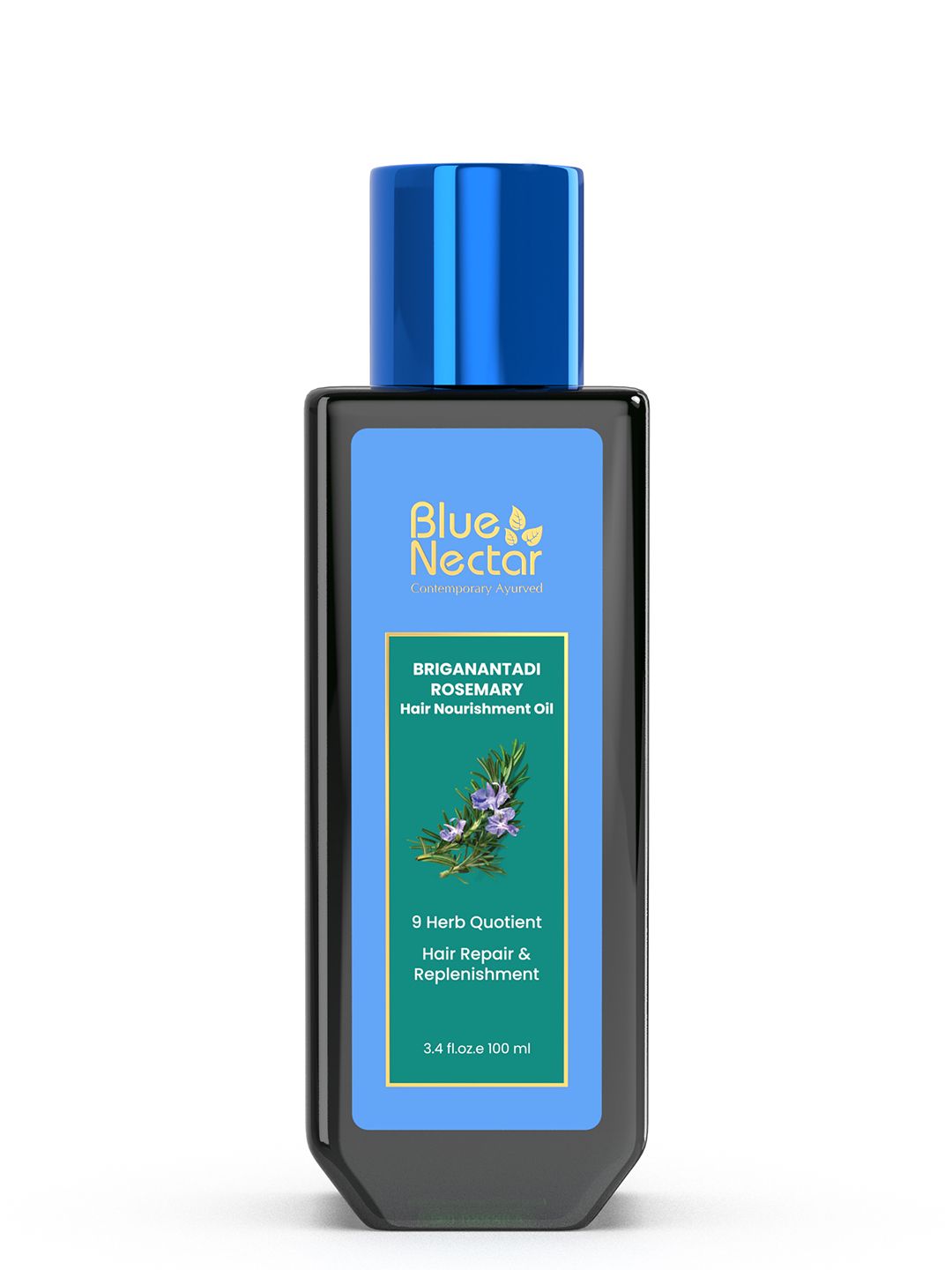 Blue Nectar Briganantadi Hair Repair & Treatment Oil 9 Herbs - 100 ml