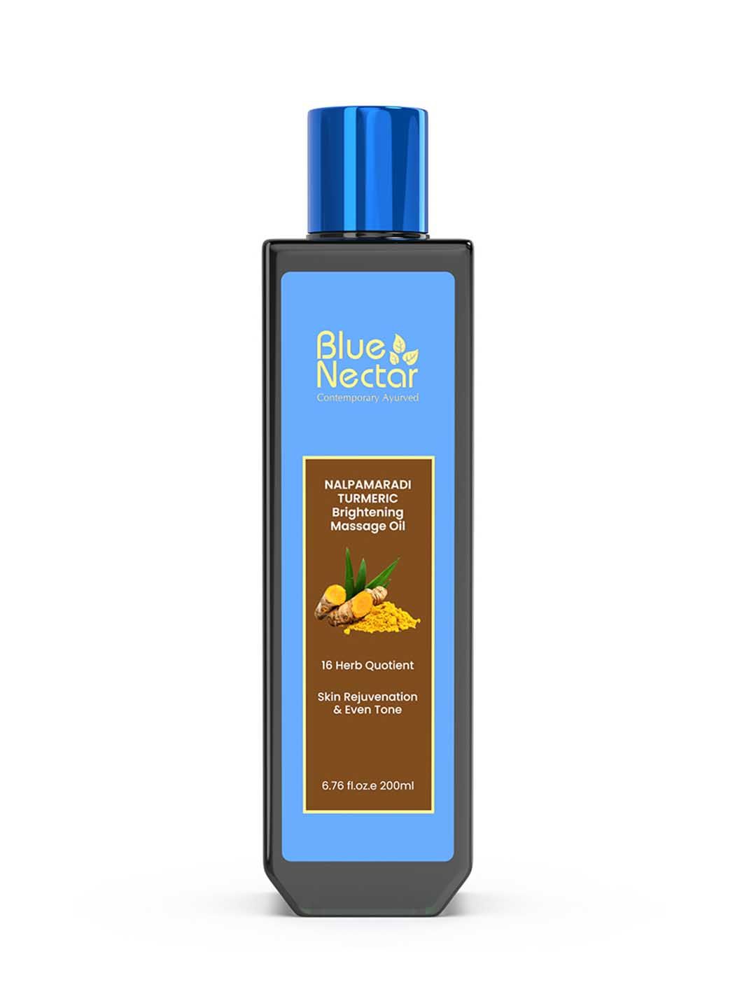 Blue Nectar Nalpamaradi Turmeric Brightening Body Massage Oil & Face Oil - 200ml