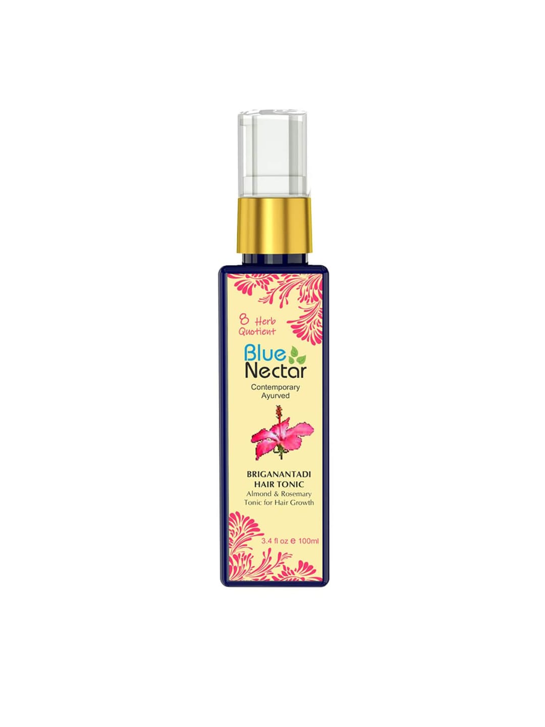 Blue Nectar Hair Spray Tonic with Almond & Rosemary Oil for Smooth Styling 8 Herbs - 100ml Price in India