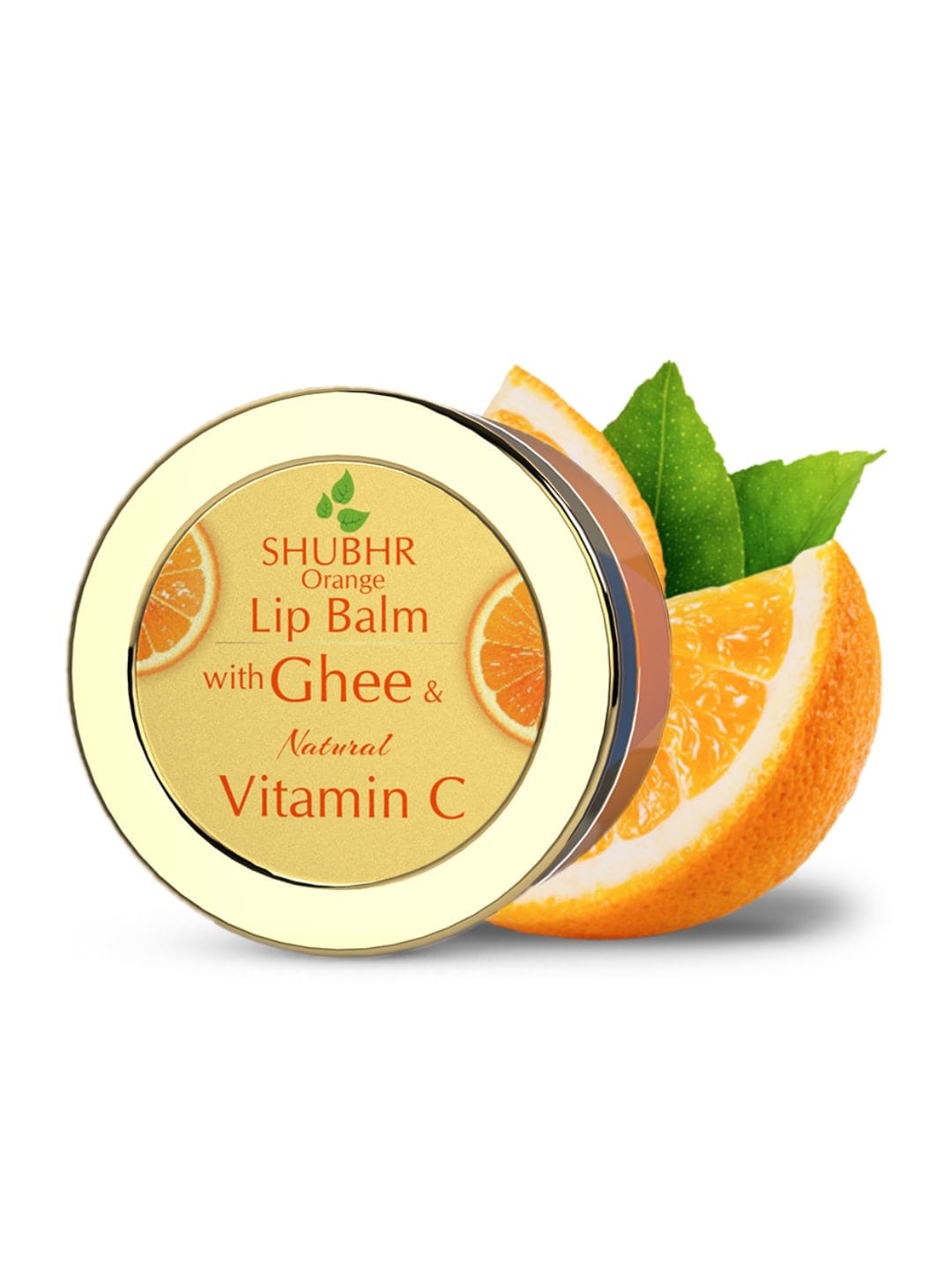 Blue Nectar Shubhr Orange Lip Balm with Ghee And Natural Vitamin C for Dry Chapped Lips Price in India