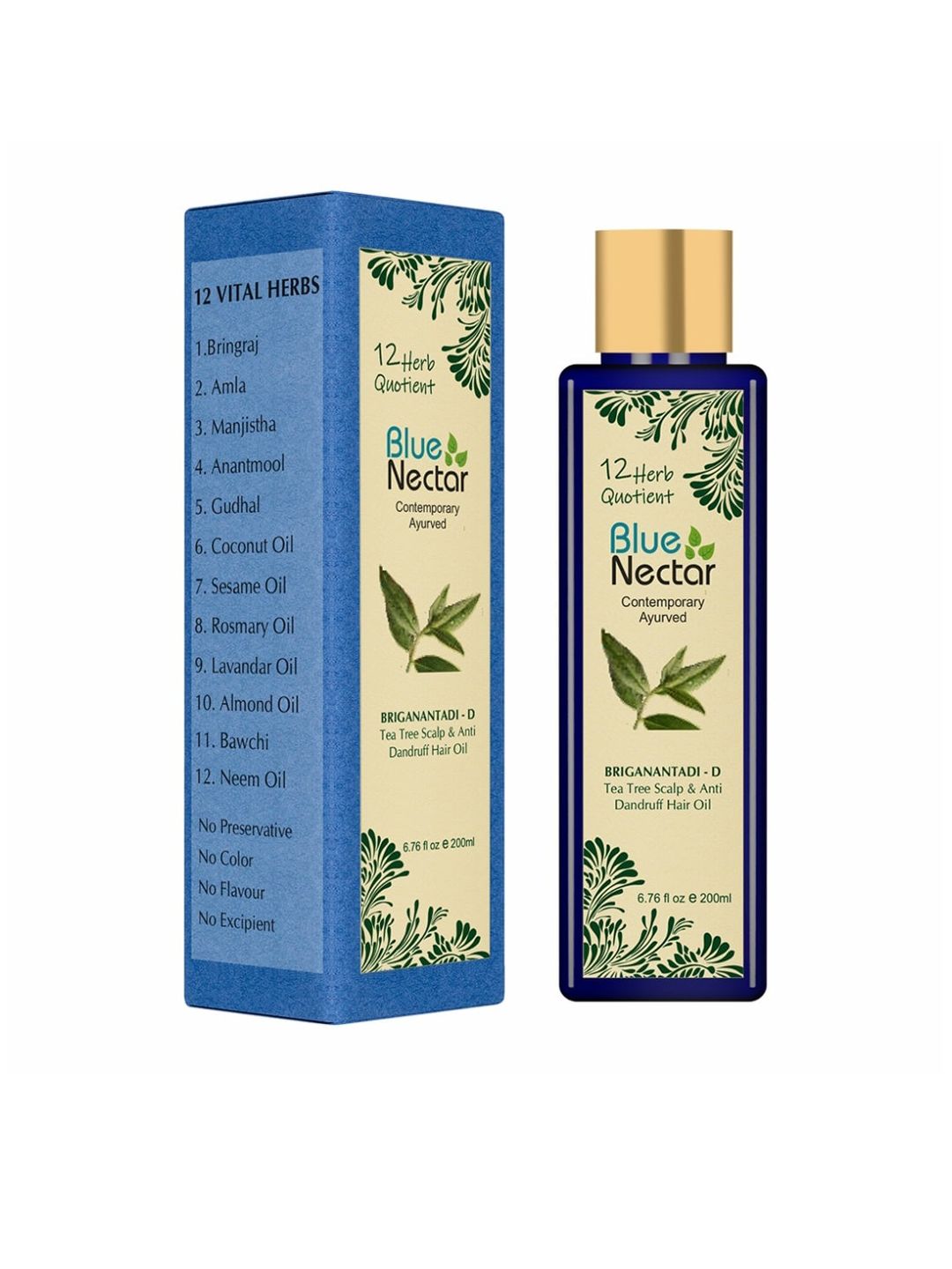 Blue Nectar  Tea Tree Dandruff & Healthy Scalp Oil 200ml Price in India