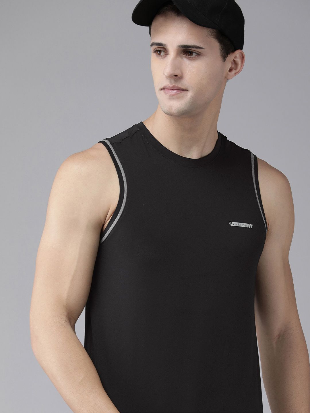 Van Heusen Innerwear Men Solid Swift Dry Odour Shield Active Vest