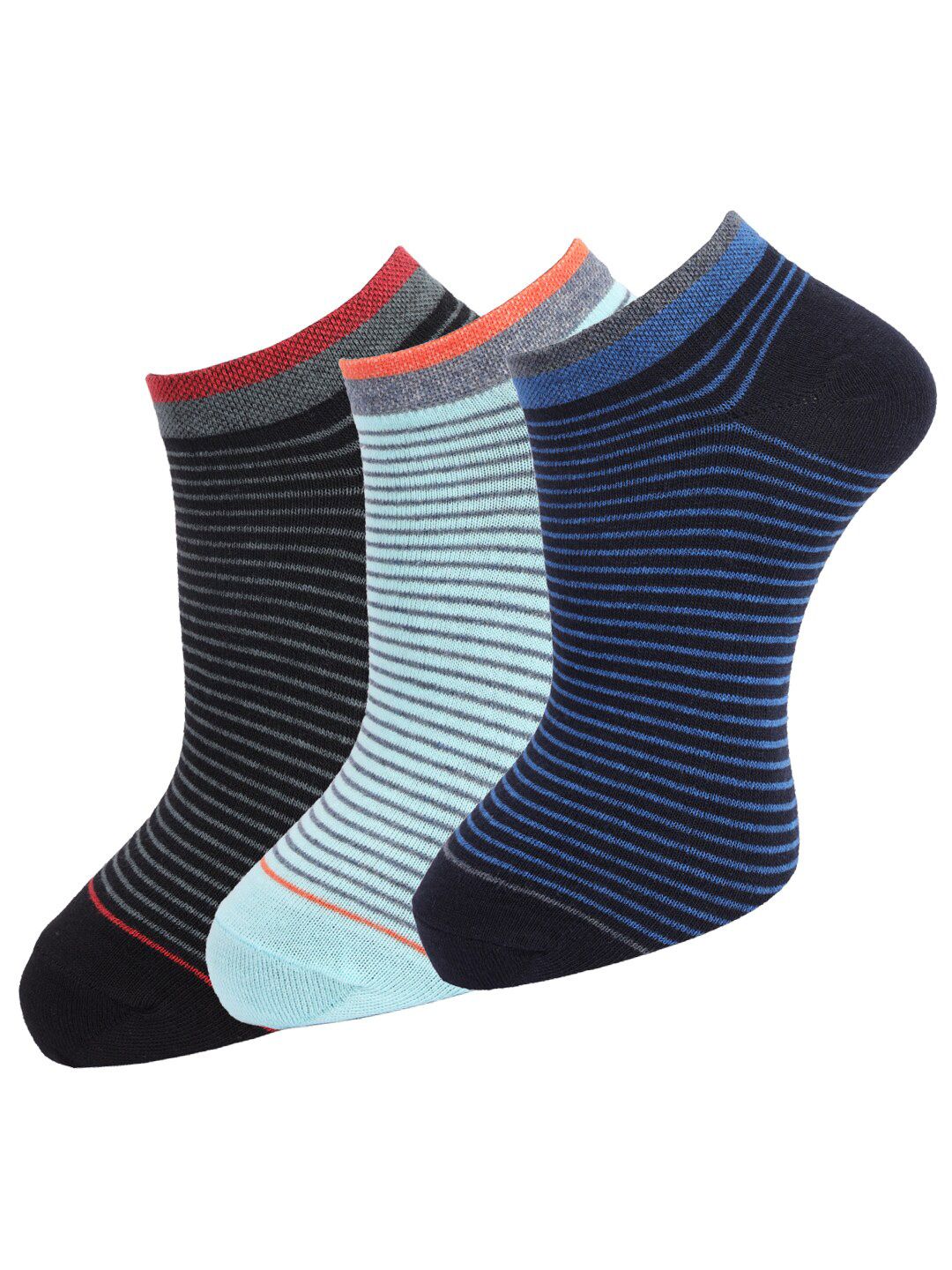 Dollar Socks Men Assorted Cotton Ankle Length Socks Pack Of 3