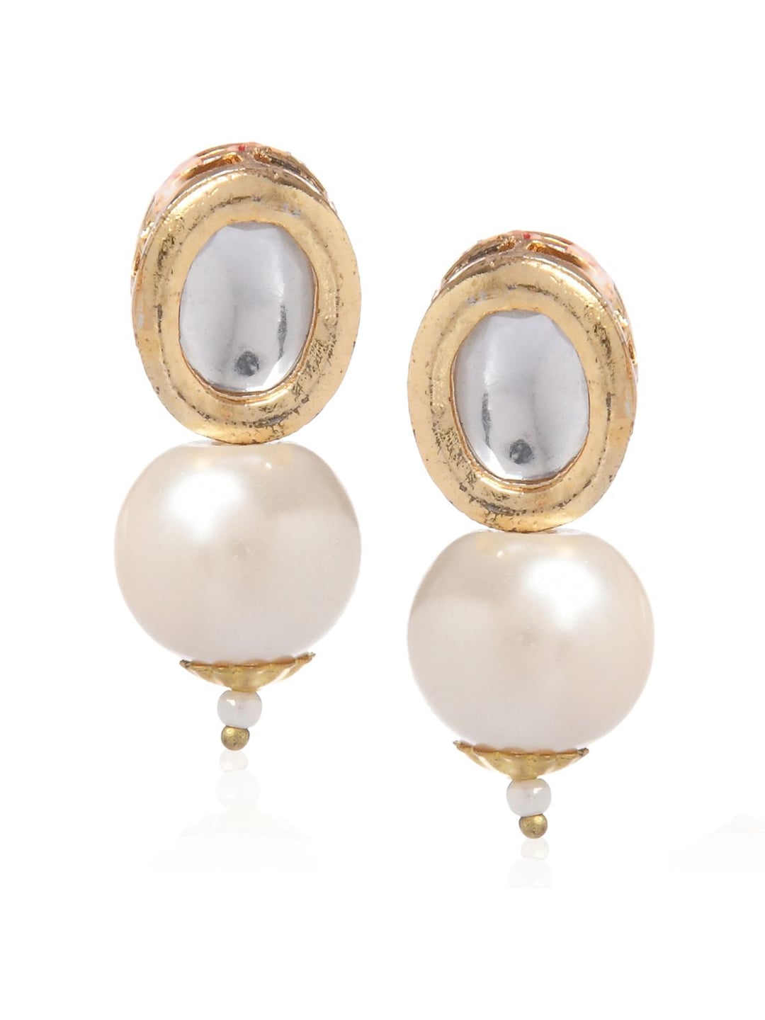 Bamboo Tree Jewels Women Gold-Toned Classic Drop Earrings Price in India