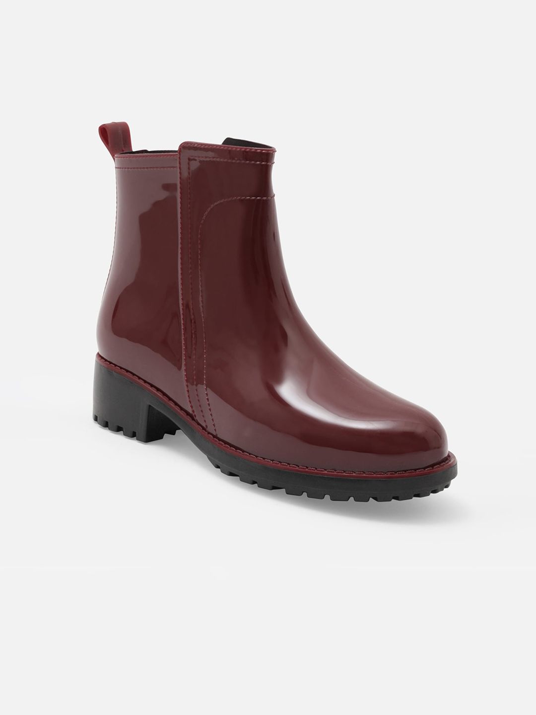 20Dresses Women Maroon Ankle Length Rain Boots Price in India