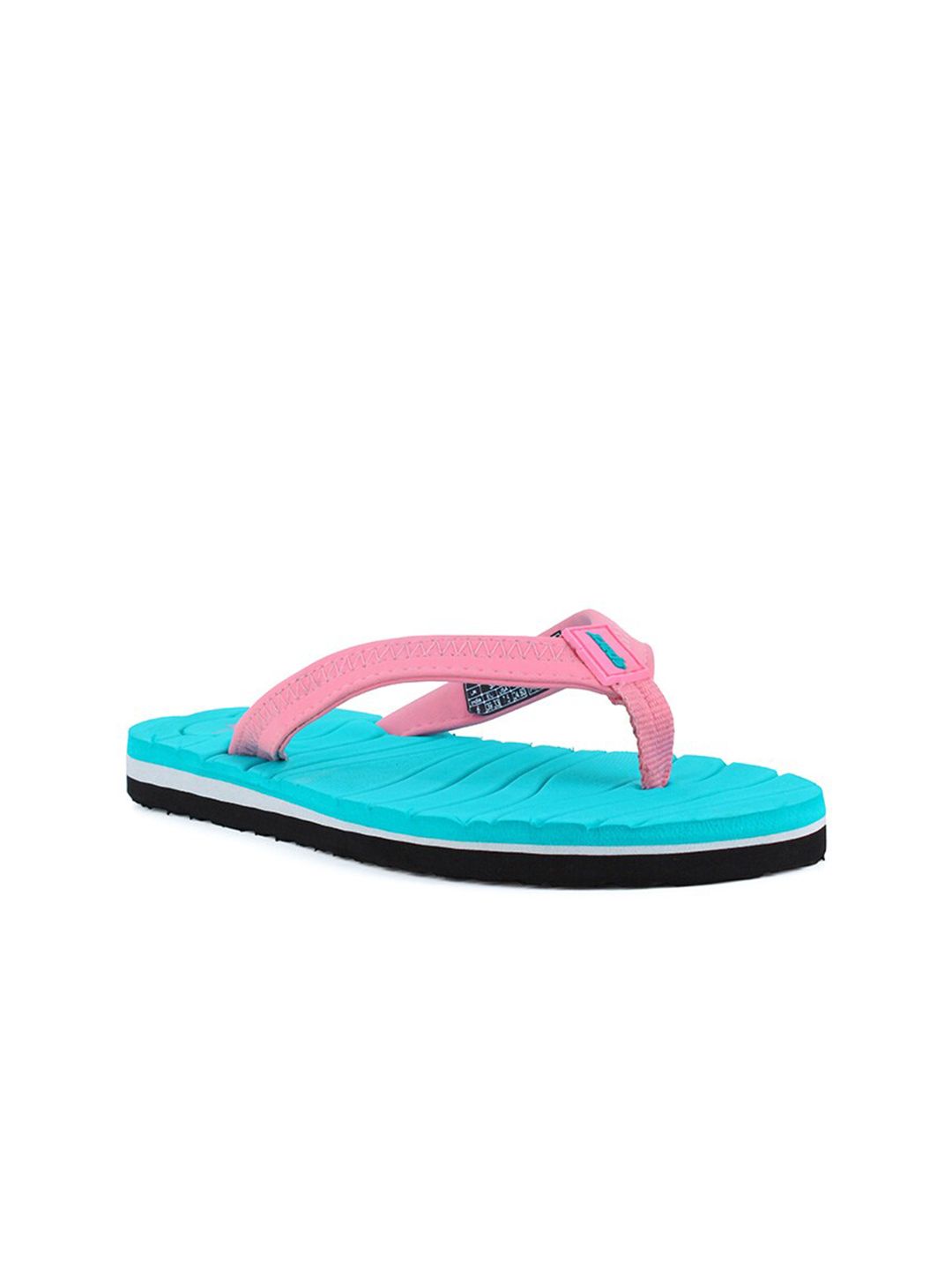 Sparx Women Green & Pink Printed Thong Flip-Flops