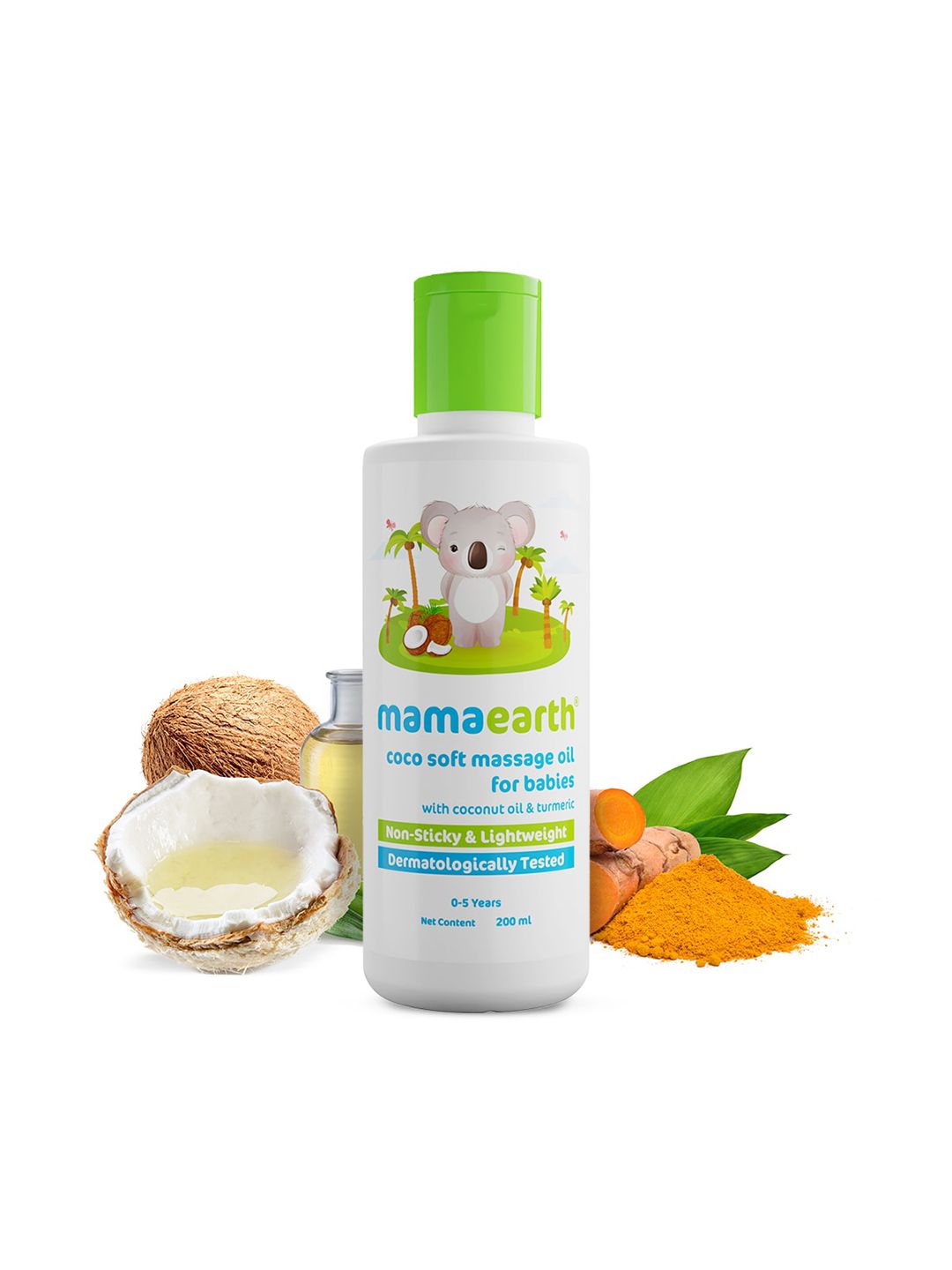 Mamaearth Infants Coco Soft Massage Oil with Coconut Oil & Turmeric - 200 ml