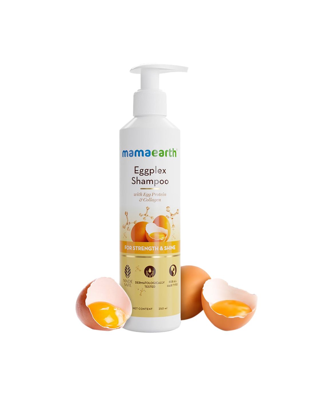 Mamaearth Eggplex Shampoo with Egg Protein & Collagen - 250 ml