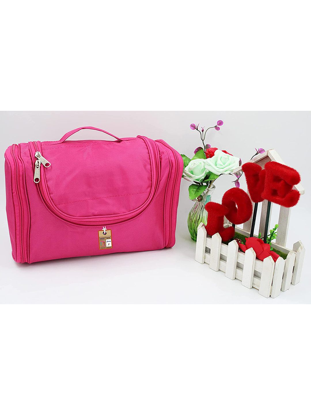 atorakushon Pink Solid Make Up Organisers Price in India