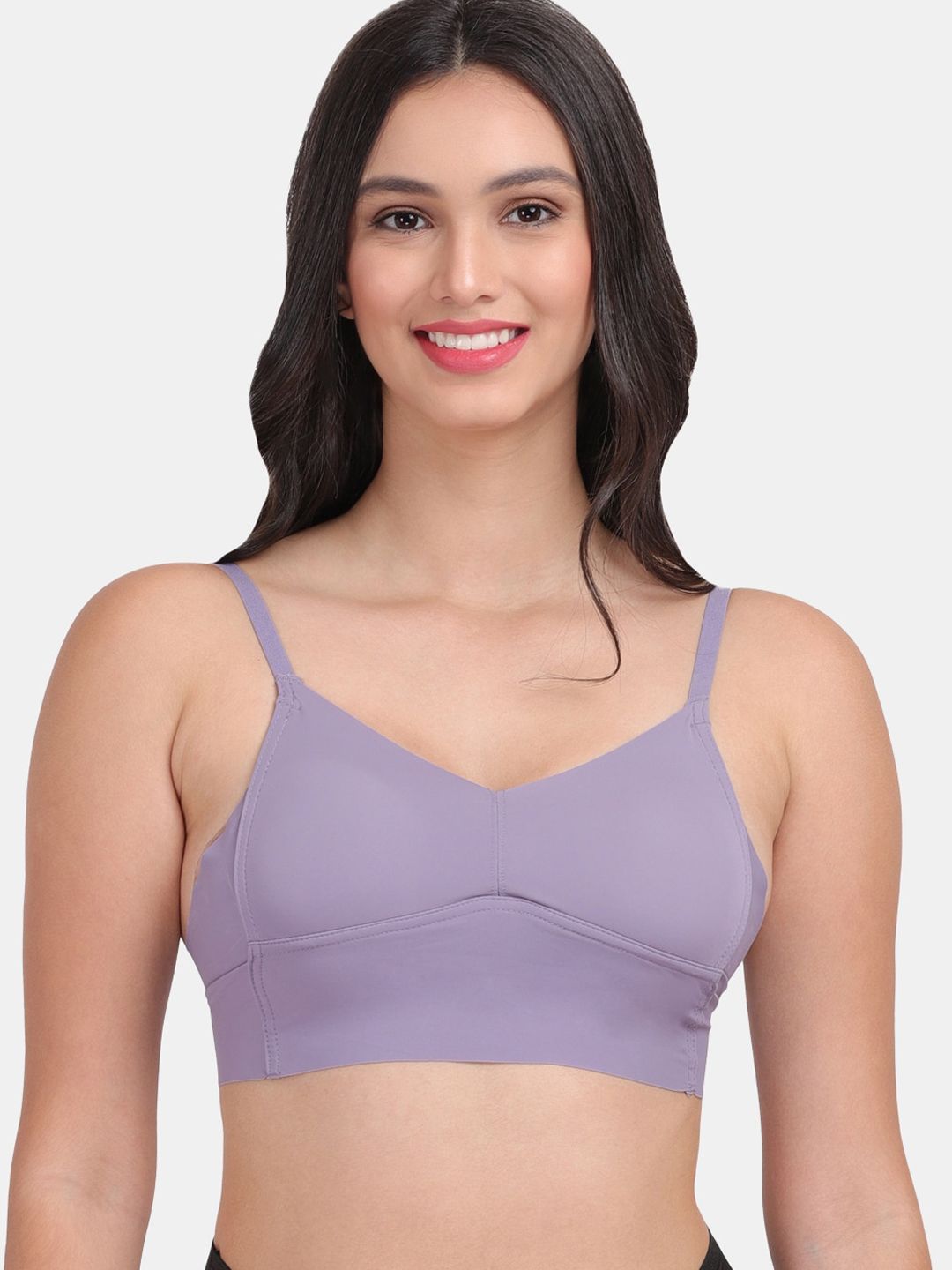 Amour Secret Purple Bra Lightly  3/4th coverage Sports Bra  Padded Price in India