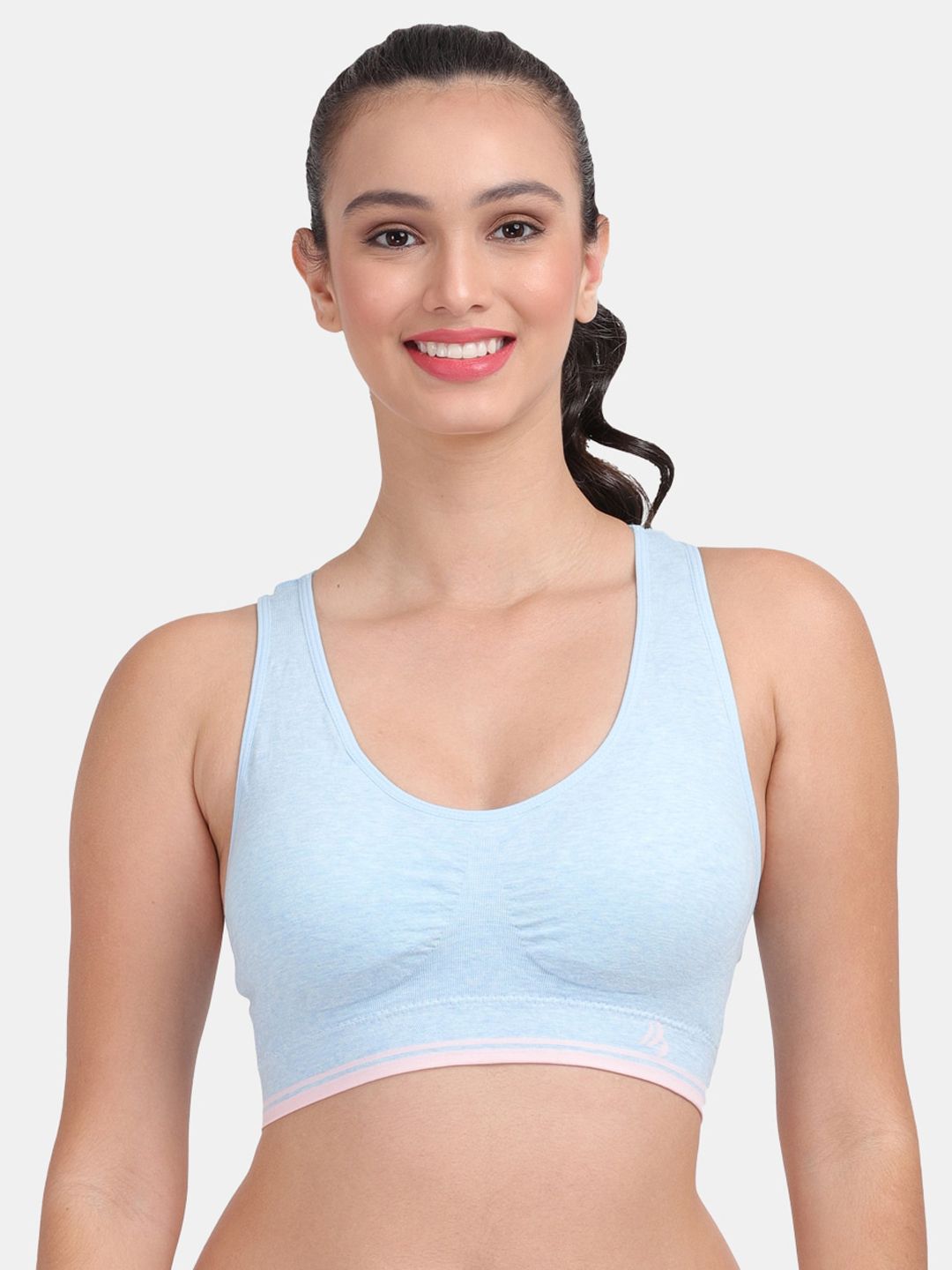 Amour Secret Women Blue Training Sports Bra Price in India