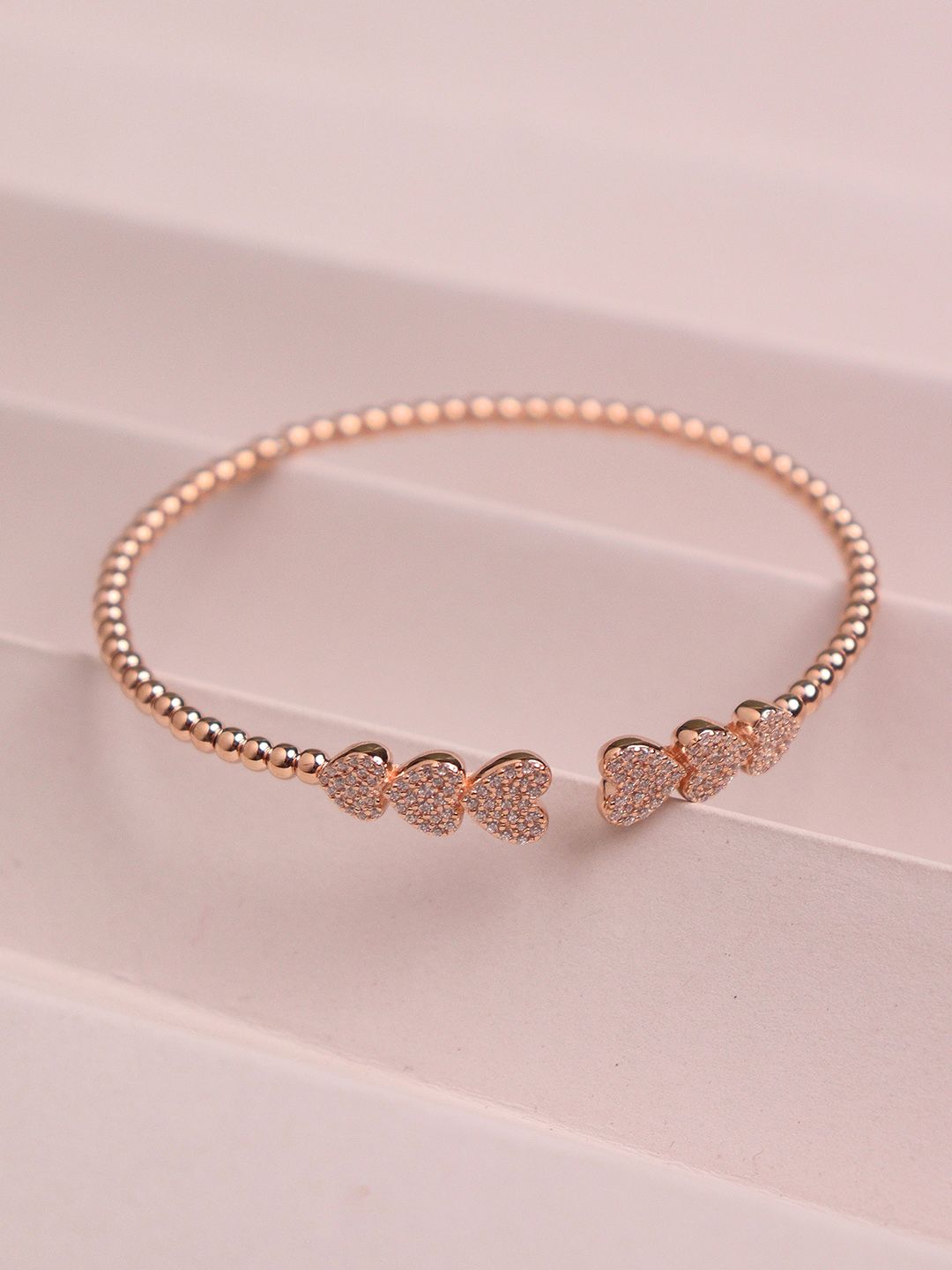 SILBERRY Women Rose Gold Bracelet Price in India