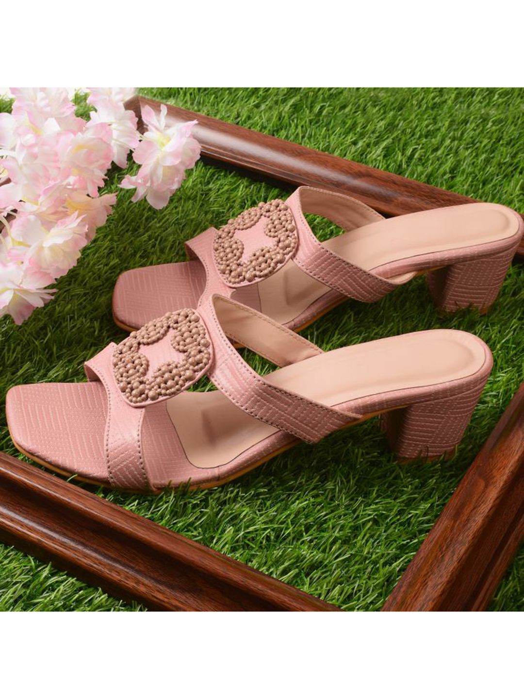 XE LOOKS Pink Wedge Pumps Price in India