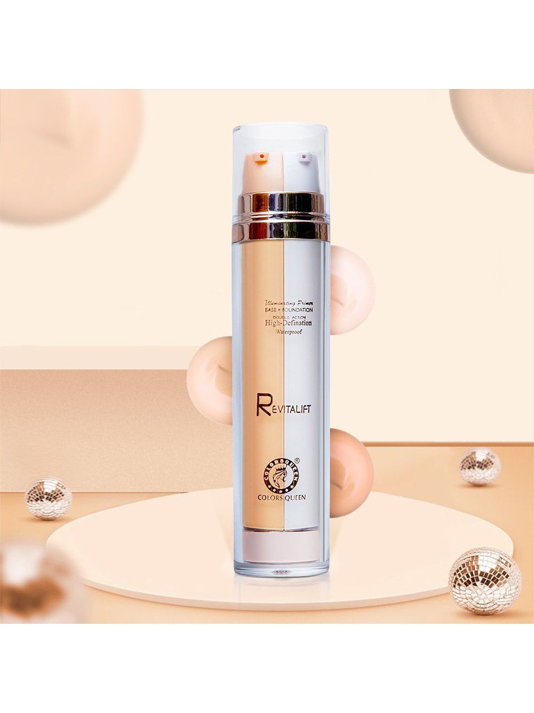 Colors Queen Revitalift 2 IN 1 Illuminating Base Primer + Foundation 40 gm Price in India