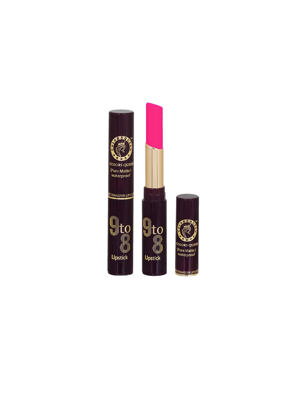 Colors Queen 9 to 8 Pure Matte Non Transfer Matte Pink Lipstick 3.5 gm Price in India