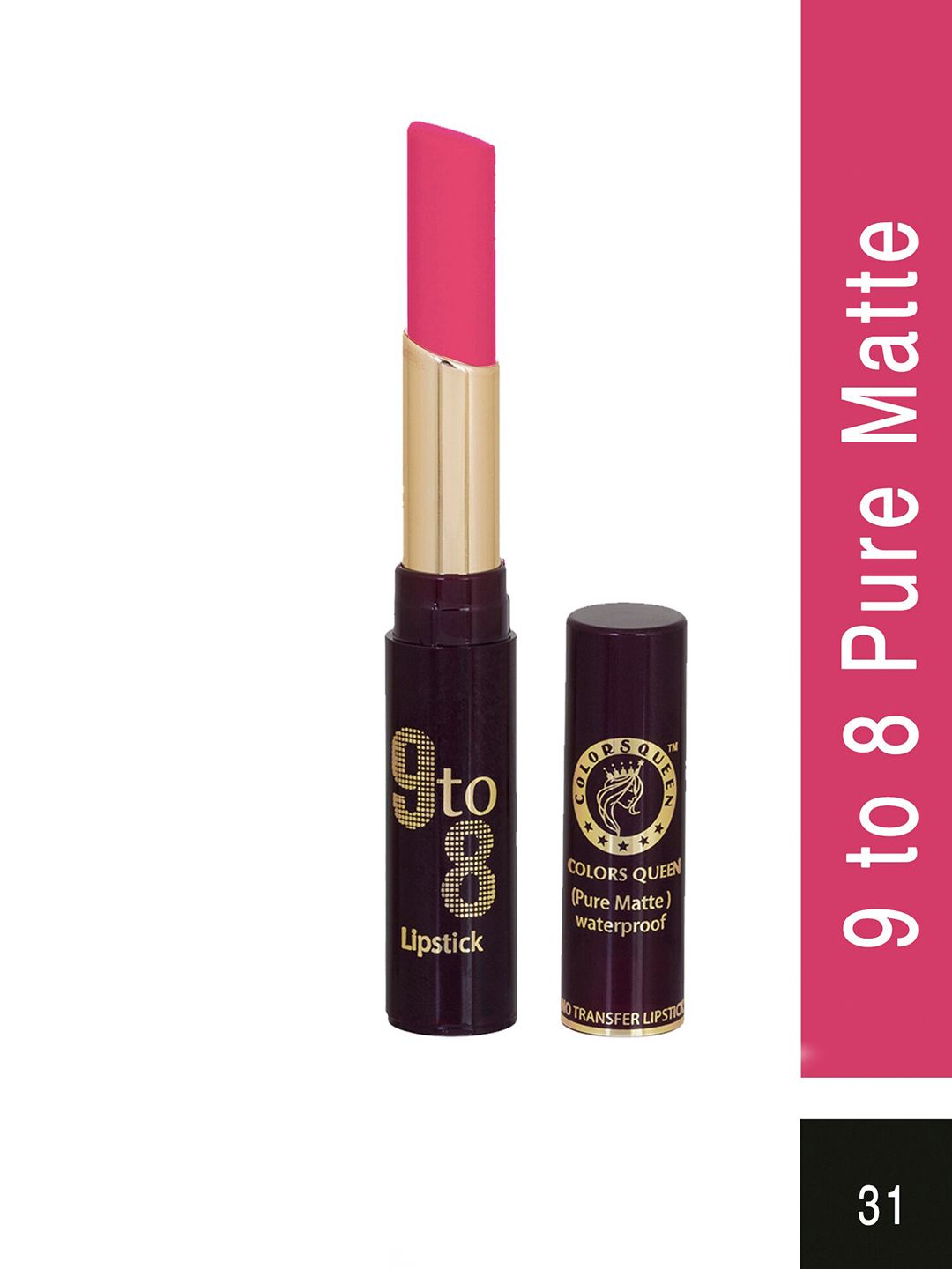 Colors Queen 9 to 8 Pure Matte Non Transfer Matte Lipstick 4g Price in India