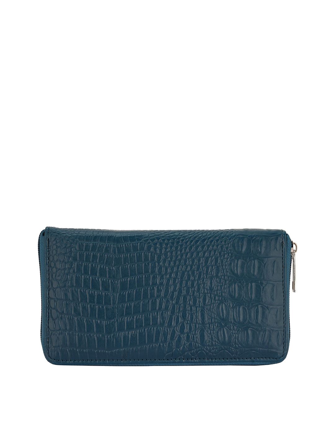 Toteteca Women Blue Textured Zip Around Wallet Price in India