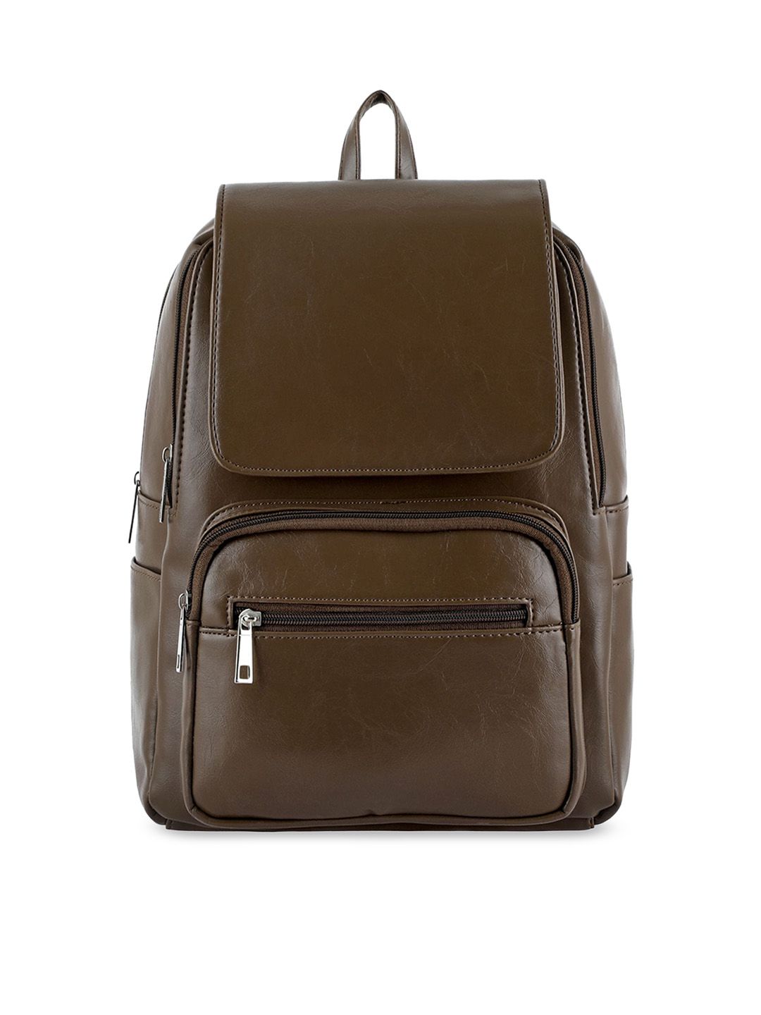 Toteteca Unisex Brown Backpack with Compression Straps Price in India