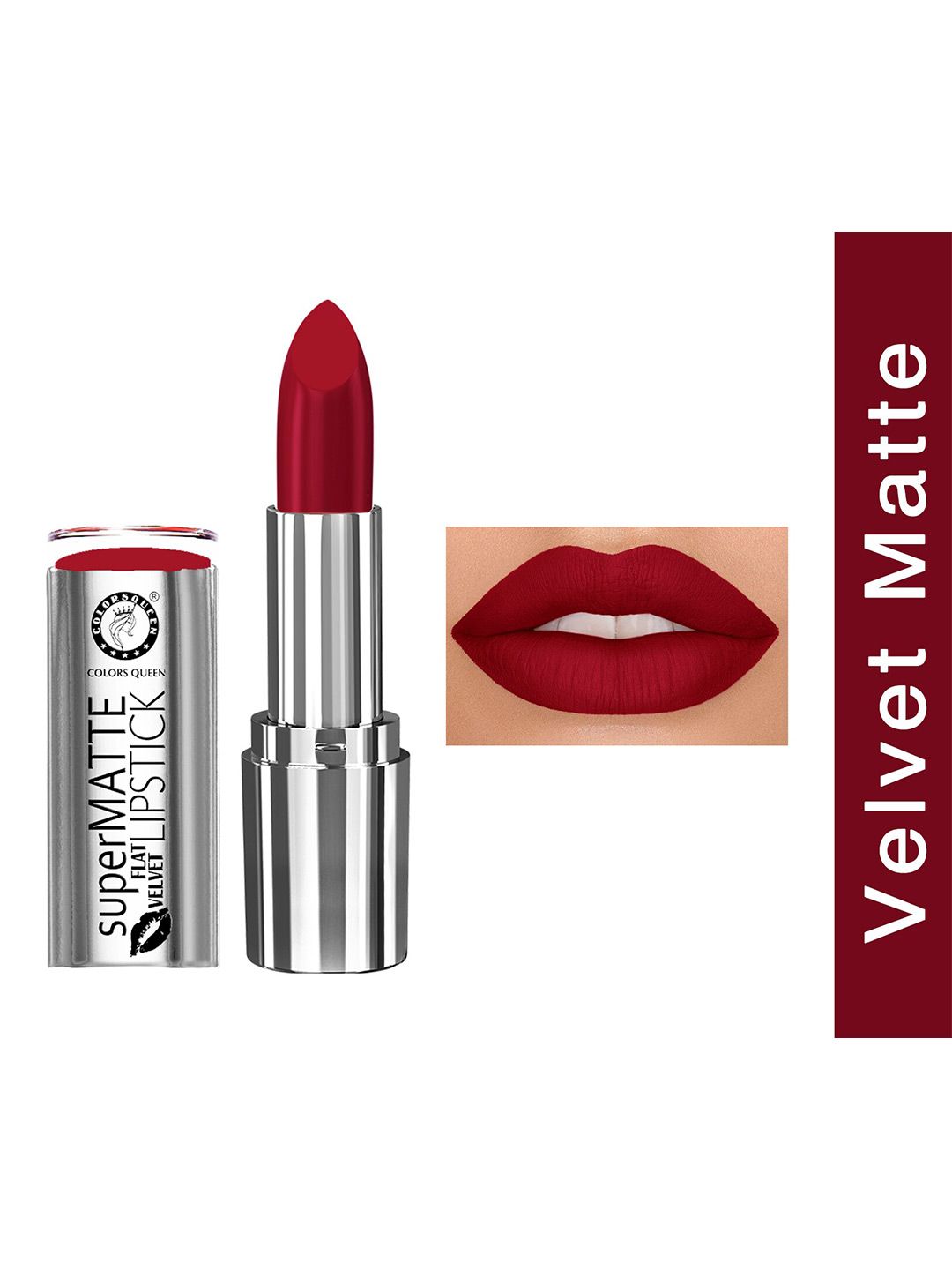 Colors Queen Super Matte Flat Velvet Lipstick - Indian Red 7 g Price in India