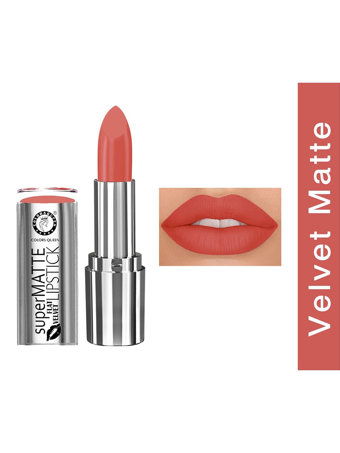 Colors Queen Peach Matte Velvet Lipstick Price in India